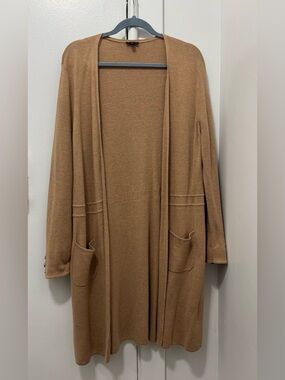 TALBOTS OPEN FRONT LONG CARDIGAN